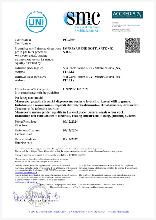 UNI/PDR 125:2022